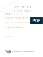 Supplement To Materials and Processes For NDT Technology