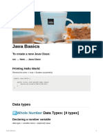 Java Basics: Data Types Data Types: (4 Types)