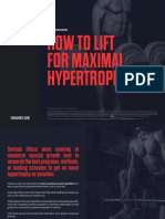 How To Lift For Maximal Hypertrophy: Free Resource