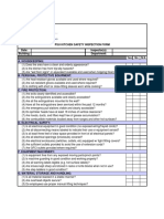 Kitchen Safety Inspection Checklist