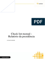 Check List Mensal - Fechamento Relatório Da Presidência 2