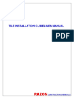 4 RAZON Tile Adhesive Use Manual