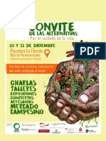 Agenda Del Convite de Las Alternativas 2021