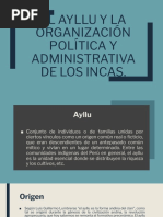 El Ayllu Y La Organización Política Y Administrativa de Los Incas