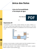 Exercícios Permeabilidade e Percolação