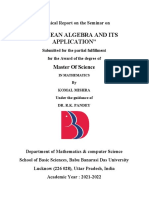 "Boolean Algebra and Its Application": Master of Science