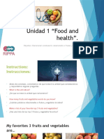 Unidad 1 "Food and Health".: 6° Grade Objetivo: Reconocen Vocabulario Relacionado A Frutas y Verduras