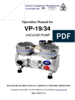 Operation Manual For: Vacuum Pump