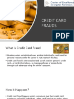 CREDIT CARD FRAUDS BSC 1st Years Karunya