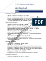 Journal Entries Practical: Opic Wise Questions