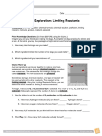 Student Exploration: Limiting Reactants