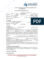 10.18. Demanda Por Acta de Conciliacion Titulo de Ejecucion Alimentos