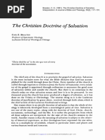 The Christian Doctrine of Salvation