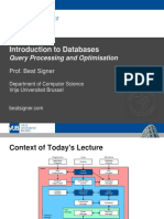 Query Processing and Optimisation - Lecture 10 - Introduction To Databases (1007156ANR)