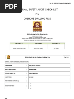 External Safety Audit Check-List For Onshore Drilling Rigs
