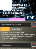 3 Topic 2 Fundamentals of Computer Aided Mathematical Calculations