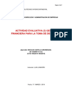 Taller Evaluativo 3 - Gestion Financiera - Admt Emp - Nicolas C A - G143