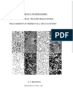 Aceros-Y-Fundiciones Estructuras, Transformaciones, Tratamientos Termicos y Aplicaciones