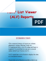 ABAP List Viewer (ALV) Reports