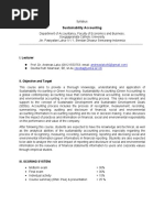 Syllabus of Sustainability Accounting