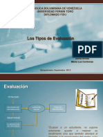 Tipos de Evaluacin