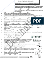 Level-1: Laws of Motion + Kirchoff Laws Maximum Marks: 100