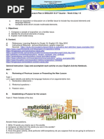 Detailed Lesson Plan In: ENGLISH For Grades 7 (Quarter 1-Week 1-SY 2020-2021)