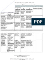 Revised SBM Assessment Tool For Online Validation