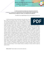 A Fragilidade de Vinculos Afetivos Entre Pais e Filhos No Contexto Familiar Consequencia Emocionais e Sociais Geradas Pelo Fenomeno em Adolescentes Usuarios Da Fasepa Da Cidade de Santarem Pa