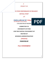 A Project On: Submitted To University of Pune For The Partial Fulfilment of Master of Business Administrastion