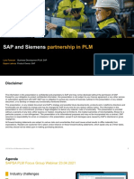 Partnership in PLM: SAP and Siemens