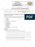 Module 1: Drugs Scenario in The Philippines: WEEK 1 QUARTER 2, SY 2020 - 2021