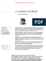 O Estado e o Urbano (Chico de Oliveira)