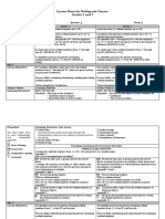 Lesson Plans For Multigrade Classes Grades 1 and 2: Understanding of Understanding of