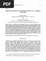 Lewis & Wainwright (1985) - Herbivore Abundance and Grazing Intensity On A Caribbean Coral Reef