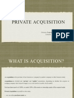 Private Acquisitions