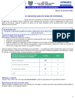 13 de Abril - Matemática - Analizamos Las Encuestas para La Toma de Decisiones