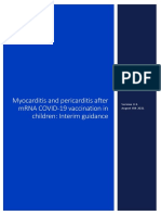 Myocarditis and Pericarditis After mRNA COVID-19 Vaccination in Children: Interim Guidance