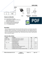 V 55V R (on) 7.2m Ω (typ.) I 110A: Main Product Characteristics