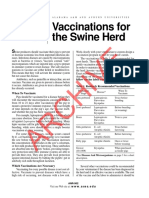 Vaccination in Swine