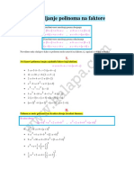 Rastavljanje Polinoma Na Faktore: A B C Ab Ac Ab Ac A B C A B C Ac BC Ac BC A B C