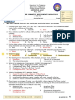 2 Quarter Summative Assessment 2 in Mapeh 10: Name: - Grade/Section: - Score