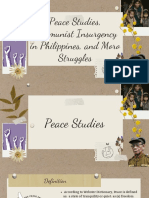 Peace Studies, Moro Struggles, Communist Insurgency