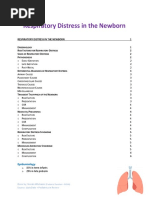 Respiratory Distress in The Newborn