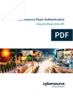 Cybersource Payer Authentication: Using The Simple Order API