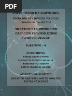 Subgrupo 6 Bioética ''Telemedicina y Nanotecnología''