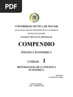 Compendio de Política Económica