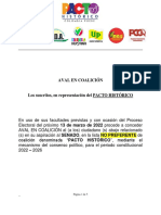 Lista Al Senado Pacto Histórico