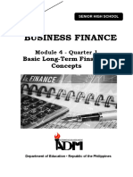 Business Finance: Basic Long-Term Financial Concepts