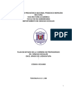 Plan de Ciencias Sociales Upnfm